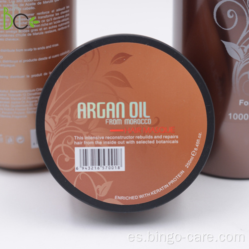 Mascarilla hidratante para el cabello con aceite de argán natural